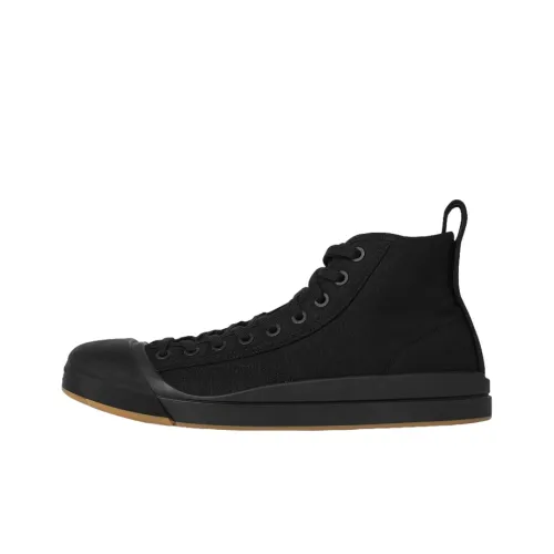 Bottega Veneta Vulcan High Top Canvas Shoes Men's