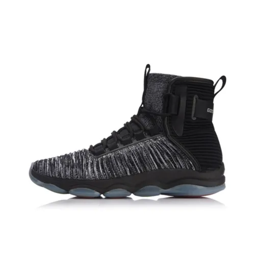 Лайнер Infinity Дышащий Высокий Топ Винтажные Баскетбольные Кроссовки Мужские Черный Белый