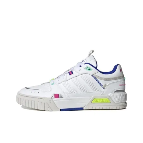 Adidas Neo D PAD противоскользящие устойчивые к истиранию легкие низкие скейтбордические кроссовки унисекс белый и синий