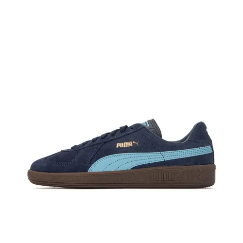PUMA Army Trainer Suede Low Top Скейтборд Кроссовки Унисекс Синий
