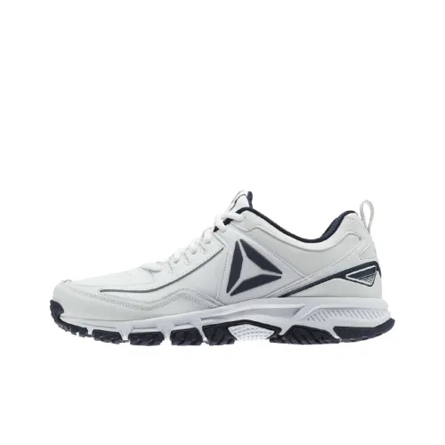 Reebok Ridgerider Низкие Беговые Кроссовки из Кожи Мужские Белые и Синие