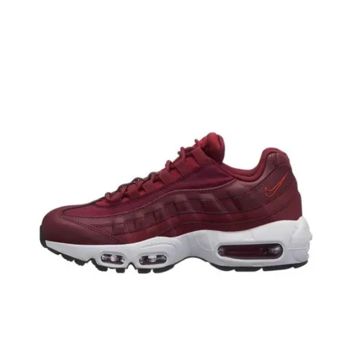 Nike Air Max 95 Амортизация Износостойкий Низкий Топ Повседневная Обувь Унисекс Бордовый