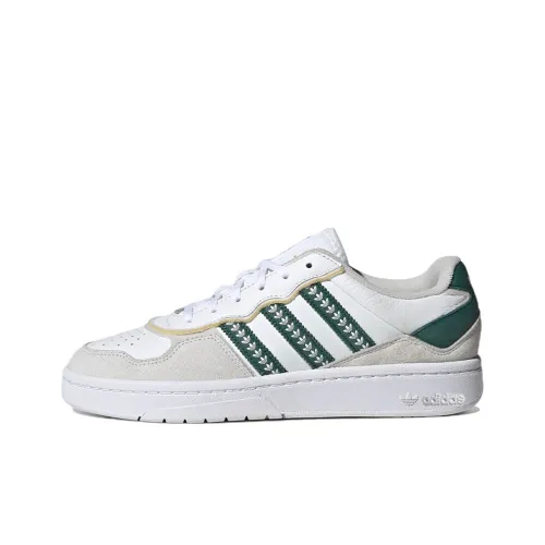 Adidas Originals Courtic Slip Resistant Abrasion Resistant Легкий Низкий Топ Casual Унисекс Серый Зеленый Белый