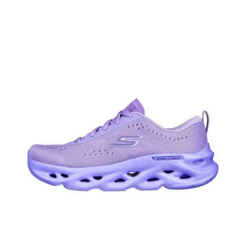 Skechers GO RUN Series Swirl Tech Eazy Dayz Low Беговые кроссовки Женские Фиолетовые