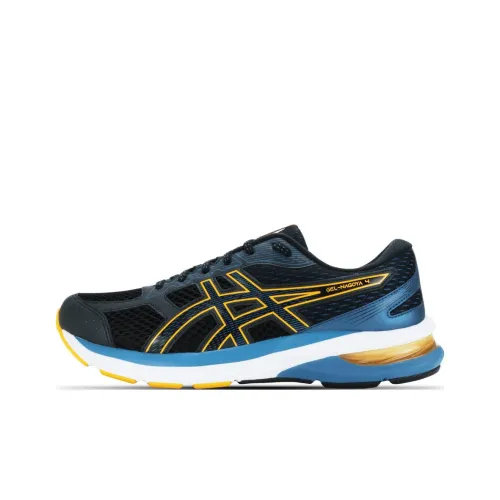 Asics Gel Nagoya 4 Дышащие и Износостойкие Низкие Кроссовки для Бега Синий Желтый