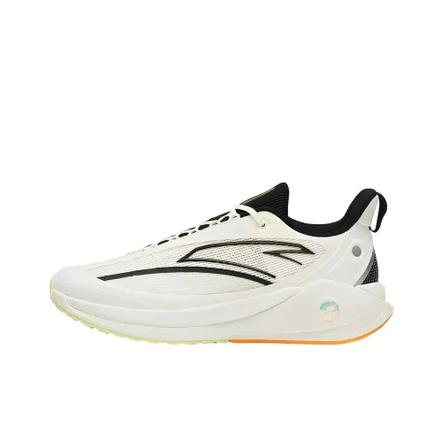 ANTA C37 3,0 Slip Устойчивый к истиранию Дышащий Низкий Топ Беговые кроссовки Мужской Черный Белый Зеленый