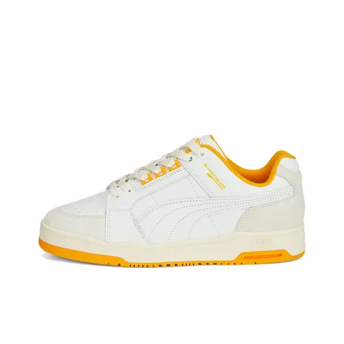 PUMA Slipstream Low Ретро Low Топ Скейтборд Кроссовки Унисекс Белый Оранжевый