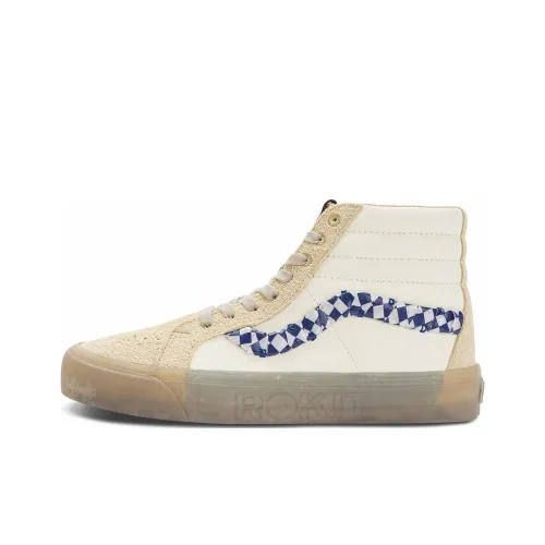 Rokit x VANS SK8 High Топ Скейтборд Кроссовки Унисекс Экрю