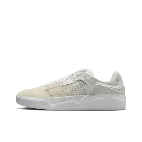 Nike SB Ishod 'Белый цвет вершины Slip Resistant Abrasion Resistant Low Топ Кроссовки для скейтбординга Унисекс Белый