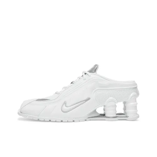 MARTINE ROSE x Nike Shox MR4 Slip-resistant Abrasion-resistant Low-top Беговые кроссовки Женские Белые