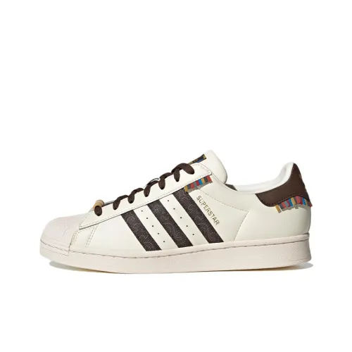 Adidas Originals SUPERSTAR Low Топ Скейтборд Кроссовки Унисекс Бежевый Коричневый