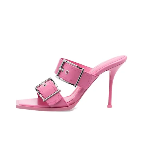 Alexander McQueen Панк Слипоны Женские Розовый