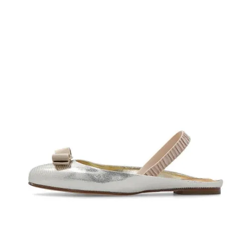 Ferragamo Varina Туфли на плоской подошве Женские Серебряные