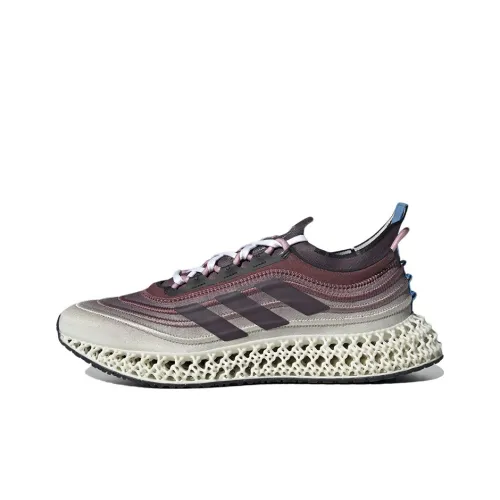 Adidas 4D FWD Slip-resistant Abrasion-resistant Low Top Marathon Running Shoes Unisex Gradient Burgundy Adidas 4D FWD Противоскользящий Устойчивый к истиранию Низкий Топ Марафон Беговые Кроссовки Унисекс Градиент Бордовый