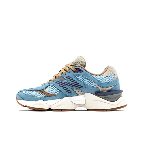 Bodega x New Balance NB 9060 'Возраст OF Discovery' Амортизация Износостойкий Низкий Топ Повседневная Обувь Унисекс Синий Коричневый