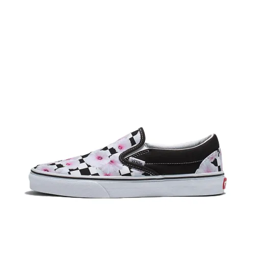 Vans Slip On Series Low Топ Скейтборд Кроссовки Унисекс Белый Черный