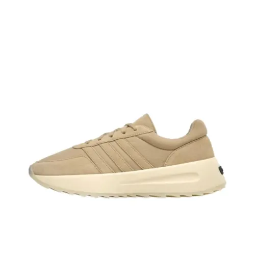 Fear Of God x Adidas Originals Los Angeles Дышащий Низкий Топ Повседневная Обувь Унисекс Коричневый