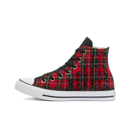 Converse Chuck Taylor All Star Tartan High Топ Кеды Унисекс Красный зеленый
