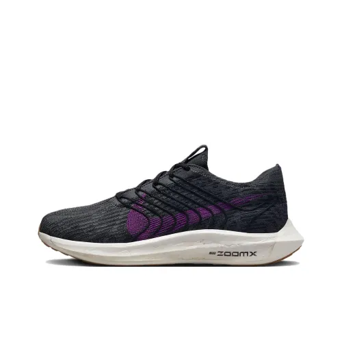 Nike Pegasus Turbo Next Nature Low Топ Беговые кроссовки Мужской Черный Фиолетовый Переработанный материал