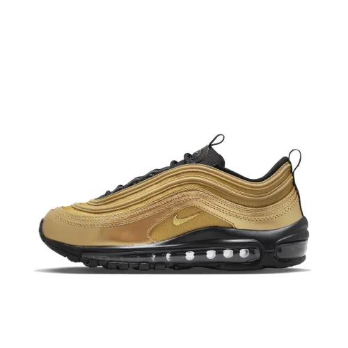 Nike Air Max 97 Low Топ Бег на длинные дистанции Обувь Женские Металл Золотой