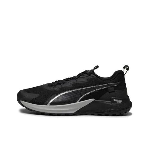 PUMA Fast Trac Nitro Slip-resistant Abrasion-resistant Low-top Trail Running Shoes Men's Black PUMA Fast Trac Nitro Противоскользящие Аbrasion-resistant Низкие Кроссовки для Беговых Трасс Мужские Черные