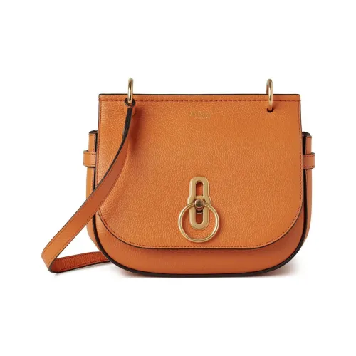 Mulberry Сумка через плечо из крупнозернистой текстуры коровьей кожи маленькая женская сумка оранжевый закат