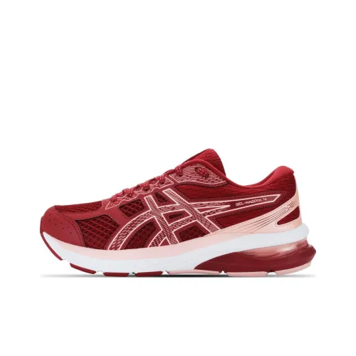 Asics Gel Nagoya 4 Устойчивый к истиранию Дышащие Низкие Кроссовки для Бега Женские Красные Розовые