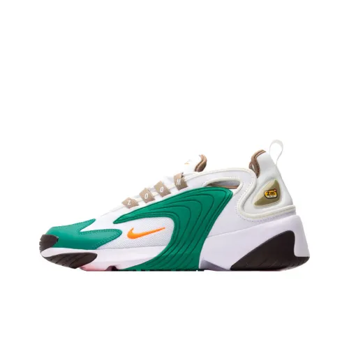 Nike Zoom 2K Амортизация Slip-Resistant Дышащий Support Low Top Casual Unisex Белый Зеленый
