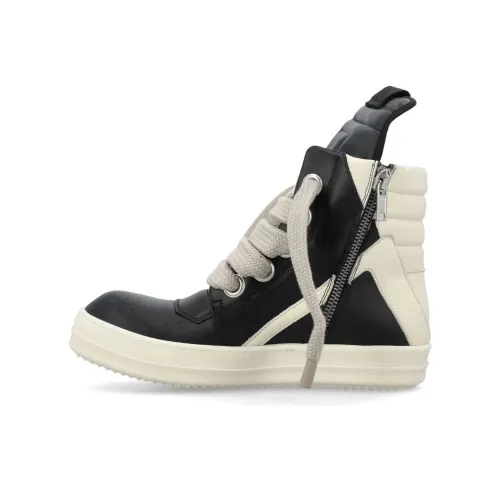 RICK OWENS совместный бренд RO Fogachine Geobasket SS22 Высокие Топы Стильные Скейтбординги Мужские Черно-белые
