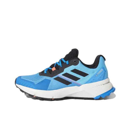 adidas Terrex Soulstride Износостойкий и Легкий Низкий Топ Беговые кроссовки Мужские Синие и Белые