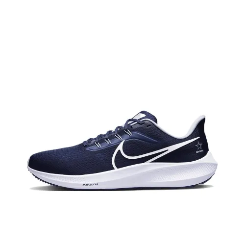 Nike Air Zoom Pegasus 39 Slip-Resistant Дышащий Легкий Низкий Топ Повседневные Беговые Кроссовки Мужские Синий Белый