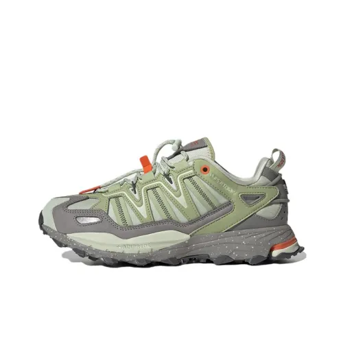 Adidas Originals Hyperturf Slip-resistant Abrasion-resistant Lightweight Low-Top Hiking Shoes Unisex Gray Green Adidas Originals Hyperturf Противоскользящий Устойчивый к истиранию Легкий Низкий Топ Походная обувь Унисекс Серый Зеленый