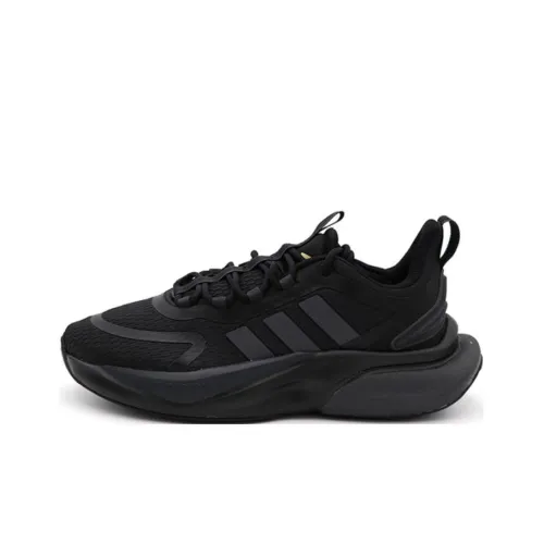 Adidas Alphabounce+ Амортизаторы Slip-Resistant Низкий Топ Повседневные Беговые кроссовки Женские Черные