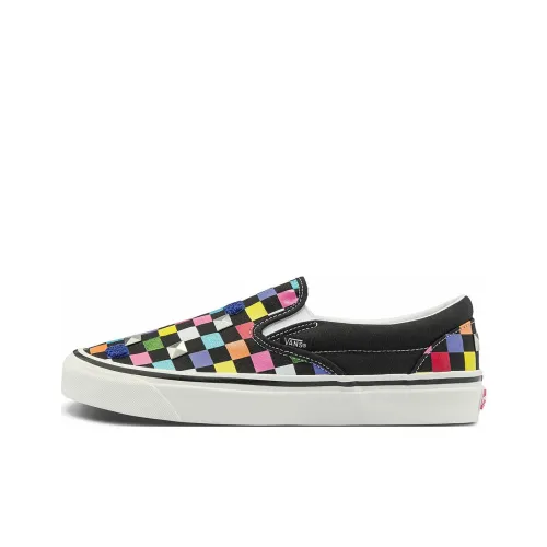 Vans Slip On Series Low Топ Скейтборд Кроссовки Унисекс Черный
