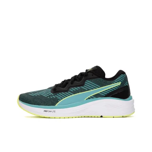 PUMA Aviator Profoam Sky Шокаблокирующие Противоскользящие Устойчивые к истиранию Низкий топ Беговые кроссовки Унисекс Зеленый