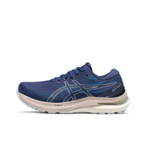 Asics Gel KAYANO 29 Устойчивый к истиранию Дышащие Низкие Кроссовки для Бега Женские Синие