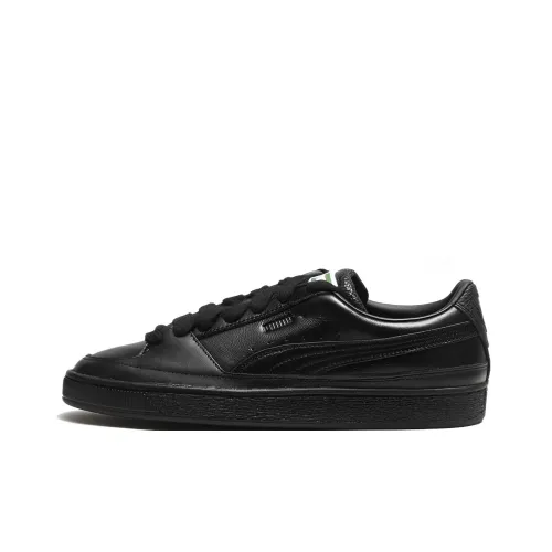 LUIGI Vilacenor X PUMA Suede Series L Устойчивые к истиранию Низкие Кроссовки для скейтбординга Унисекс Черные
