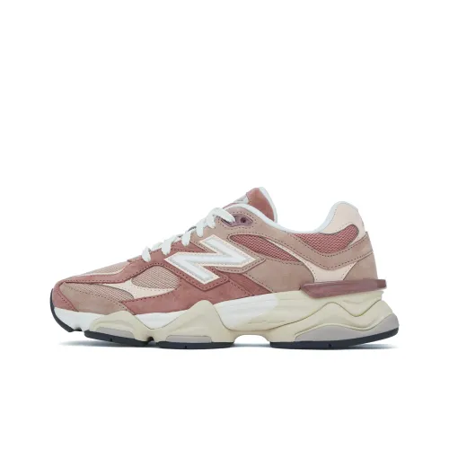 New Balance NB 9060 Беговые кроссовки Низкий топ Серый Розовый Унисекс