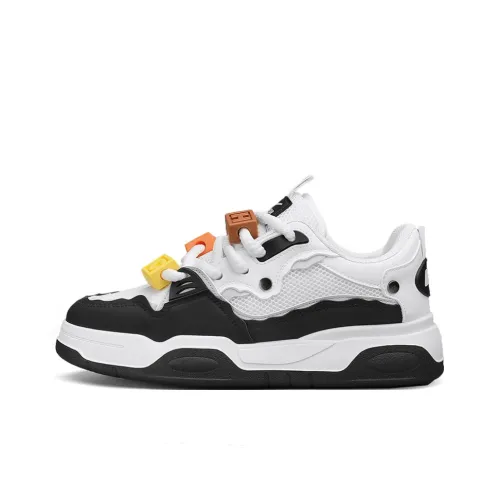 Warrior Candy Cube Series Скейтборд Кроссовки Низкие Черные Белые Унисекс