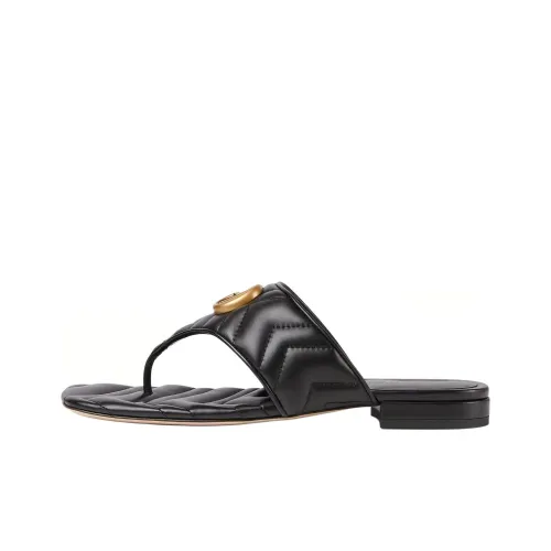 GUCCI GG Marmont Шлепанцы Женские Черные