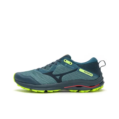Mizuno Slip-resistant Abrasion-resistant Low-top Беговые кроссовки Унисекс Серый Зеленый