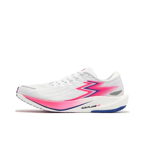 361° 2,5 Pro Slip-resistant Abrasion-resistant Low Top Long-Distance Running Shoes Unisex White Pink Red