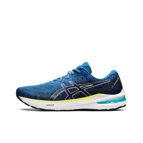 Asics GT 2000 10 Устойчивый к истиранию Дышащие Низкие Кроссовки для Бега Мужские Синие Белые