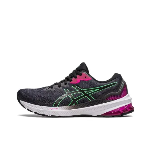 Asics GT 1000 11 Low Топ Беговые кроссовки Женские Черный Зеленый Фиолетовый
