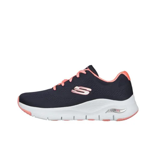 Skechers Arch Fit Low Топ Повседневная обувь Женская Синие Розовые