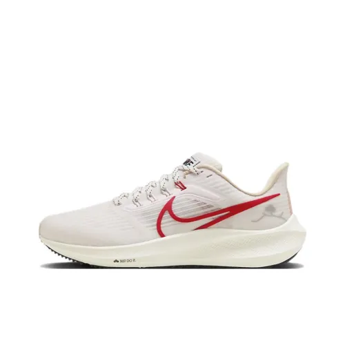 Nike Air Zoom Pegasus 39 Low Топ Повседневный Тренировки Беговые кроссовки Женские Белый Красный
