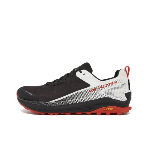 Altra Olympus 4 Амортизация Износостойкий Низкий Топ Беговые кроссовки Мужской Черный Белый