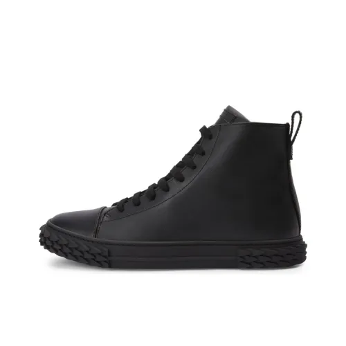 Giuseppe Zanotti GZ Blabber Ecoblabber Высокие Топы Стильные Скейтбординг Мужские Черные