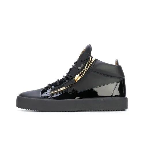 Giuseppe Zanotti GZ Kriss MID Топ Скейтборд Кроссовки Мужской Черный