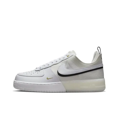 Nike Air FORCE 1 React Slip-Resistant Shock Absorbers Low Top Скейтбординг Кроссовки Белый